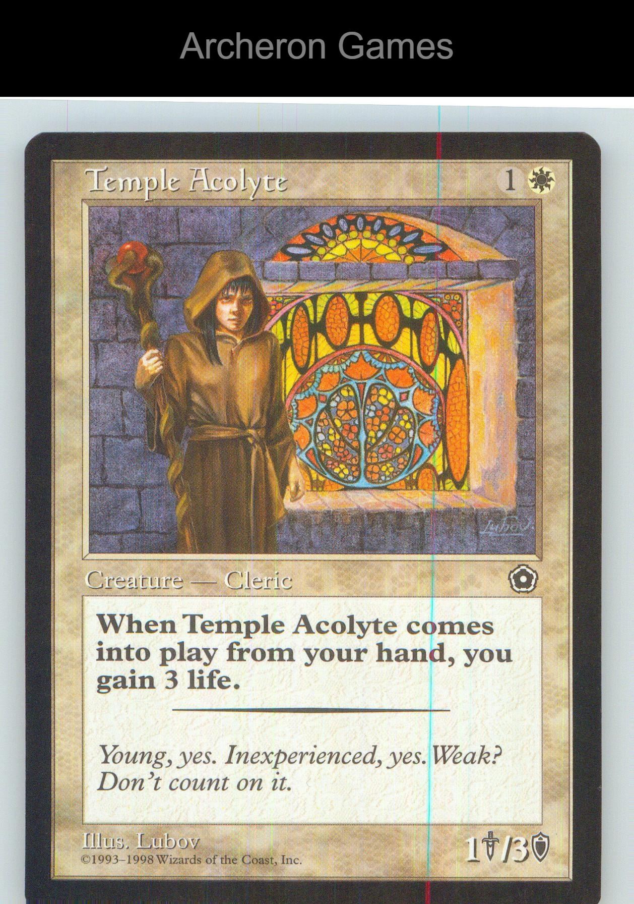 Temple Acolyte PLST C MTG Card NM/EX+