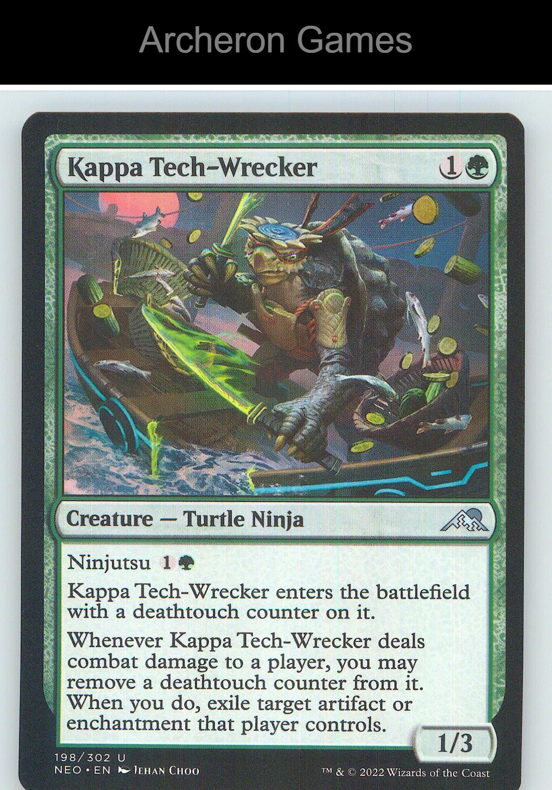 Kappa Tech-Wrecker NEO 198 UC MTG Card NM/EX+