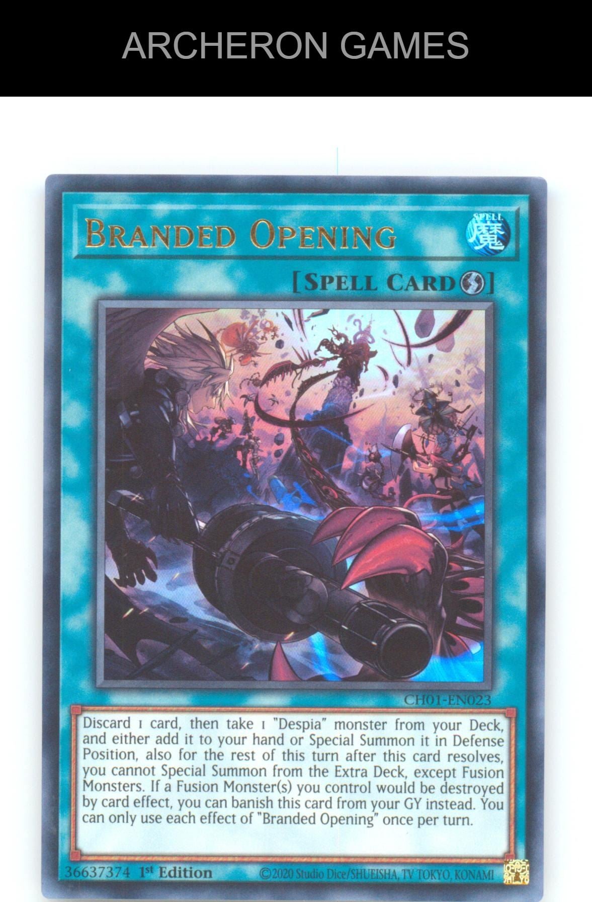 Branded Opening Ultra Rare YUGIOH Card 1st Edition