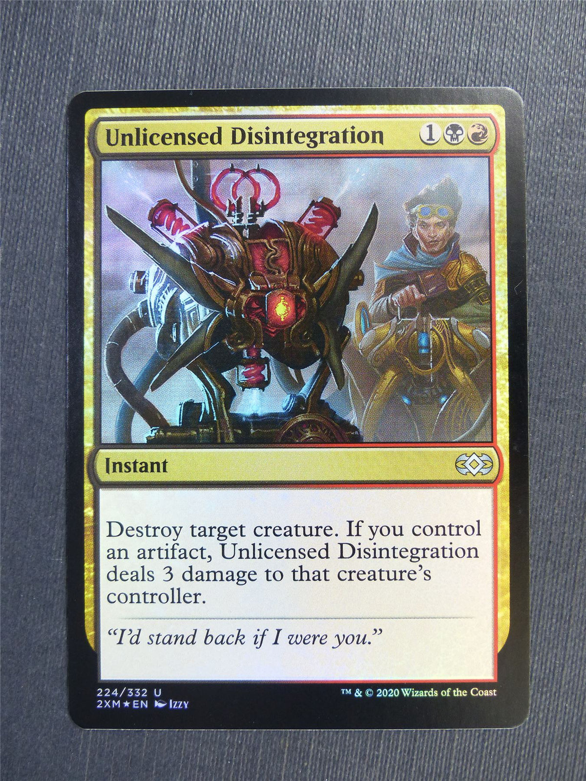 Unlicensed Disintigration Foil