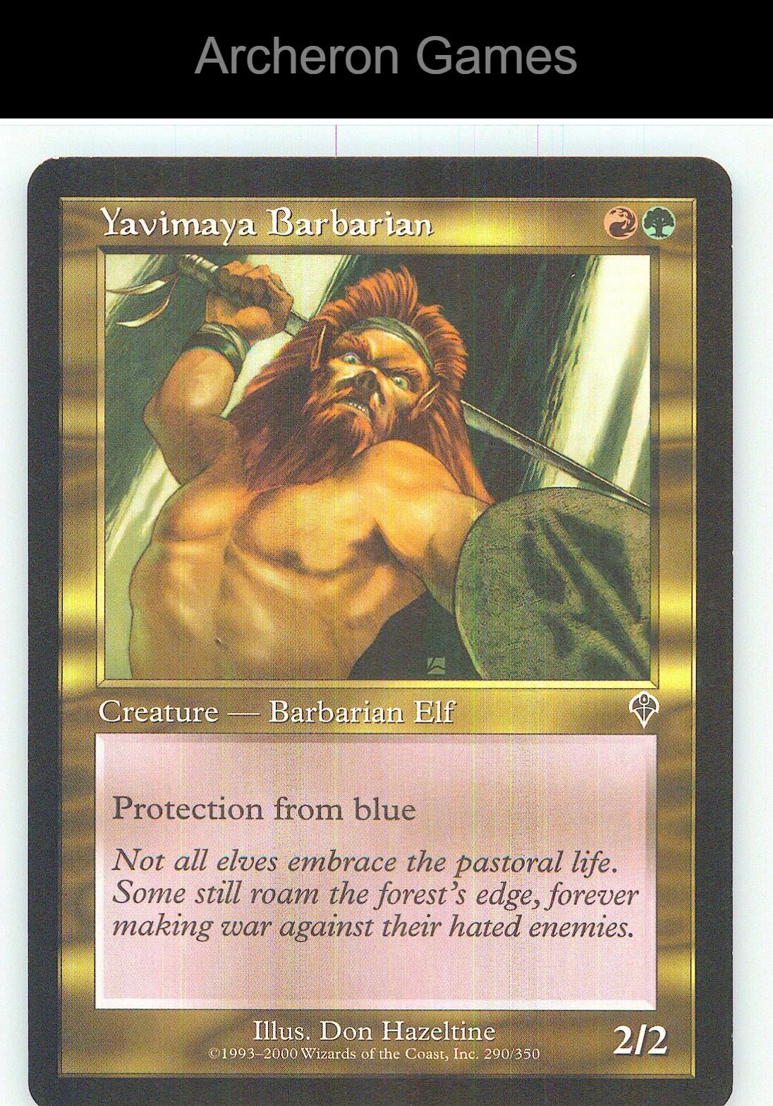 Yavimaya Barbarian INV 290 C MTG Card NM/EX+