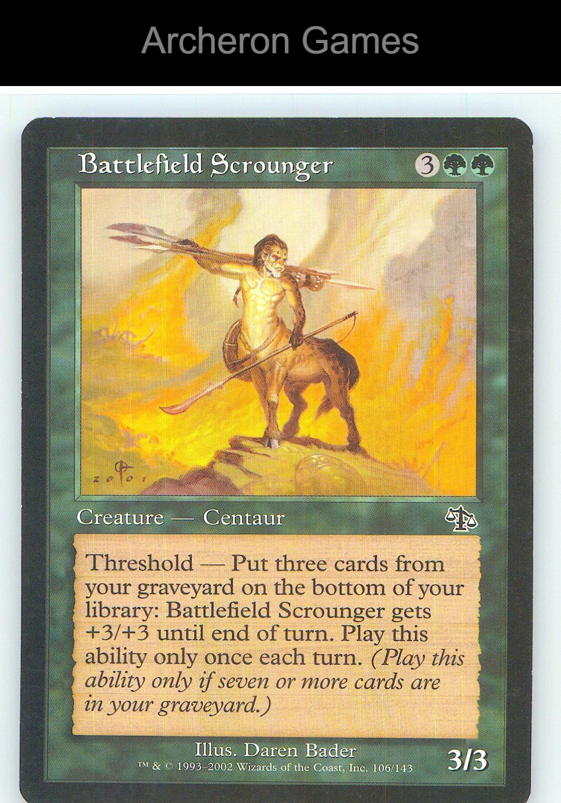 Battlefield Scrounger JUD 106 C MTG Card NM/EX+