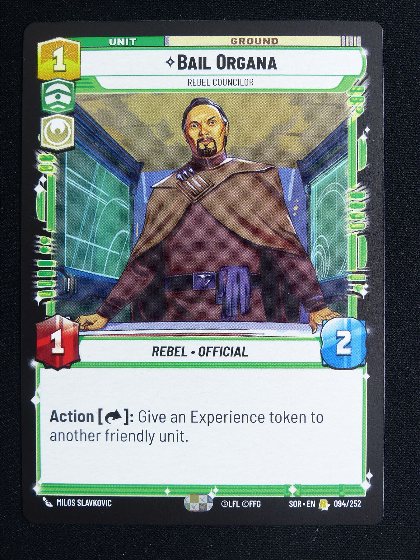 Bail Organa 094/252 - Star Wars Unlimited Card #3TA