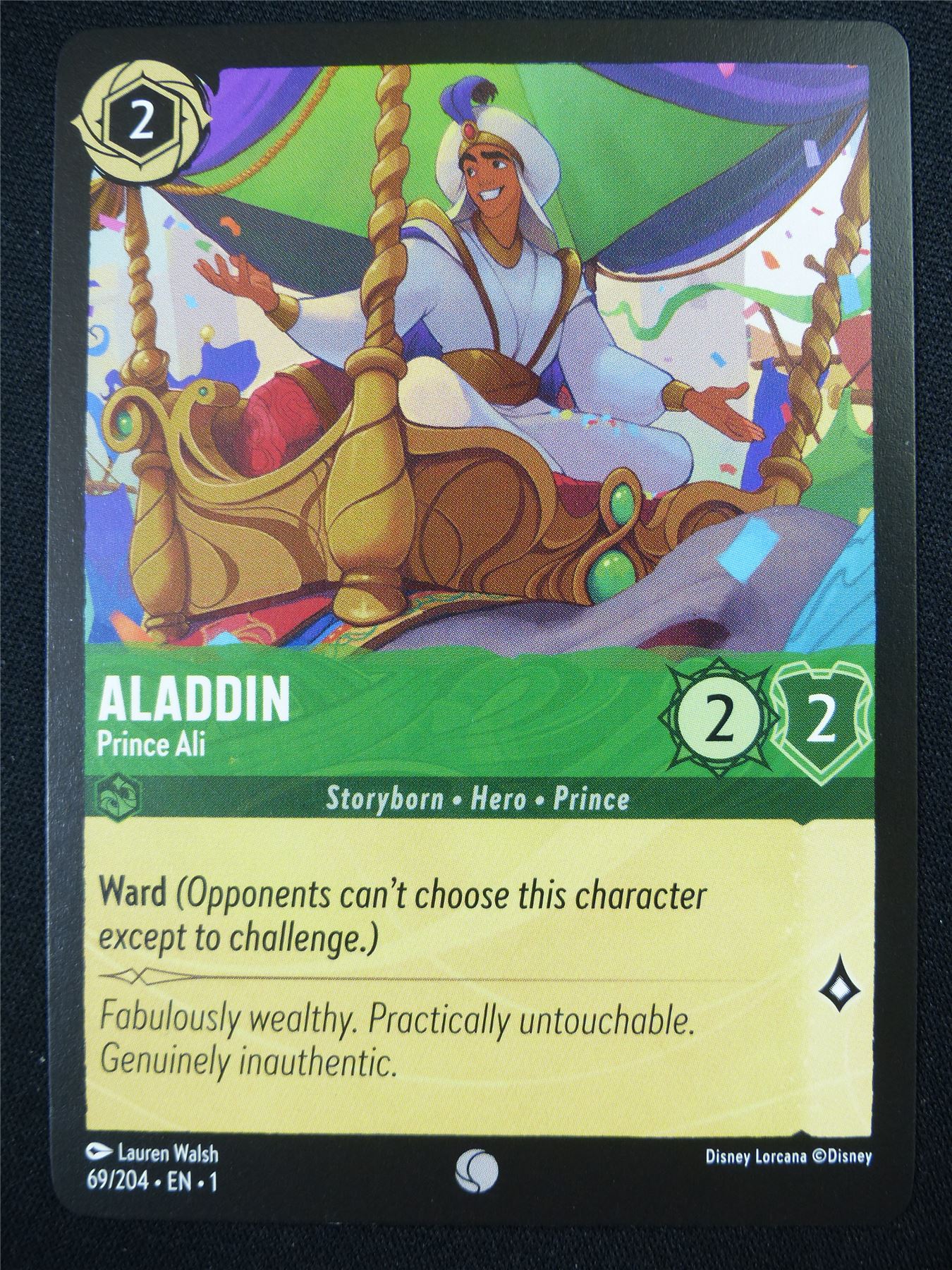 Aladdin Prince Ali 69/204 - Lorcana Card #4QX