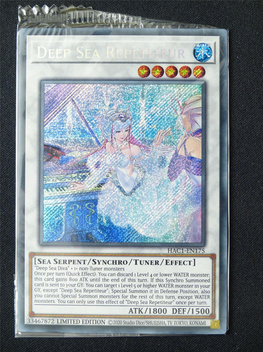 Deep Sea Repetiteur HAC1 Secret Rare sealed - 1st ed Yugioh Card #55T