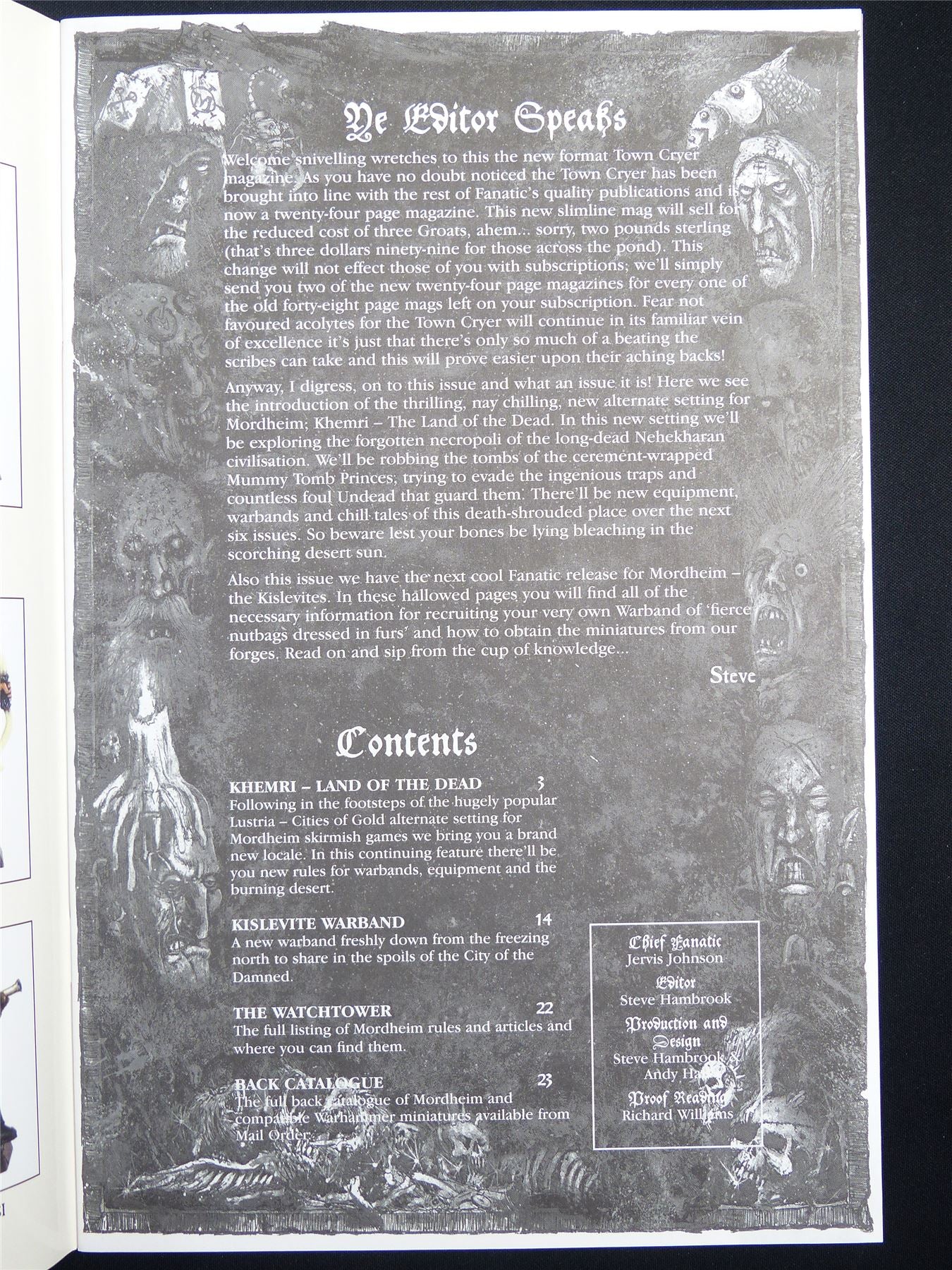 Mordheim: Town Cryer #16 The kislevites Are Coming - Games Workshop Magazine #1N1