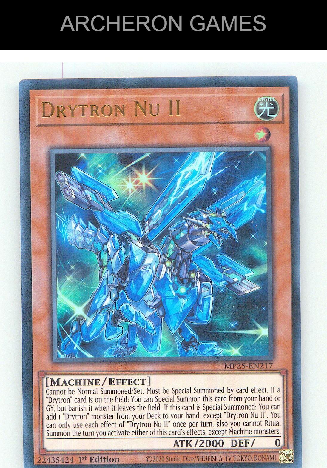 Drytron Nu II Ultra Rare YUGIOH Card 1st Edition