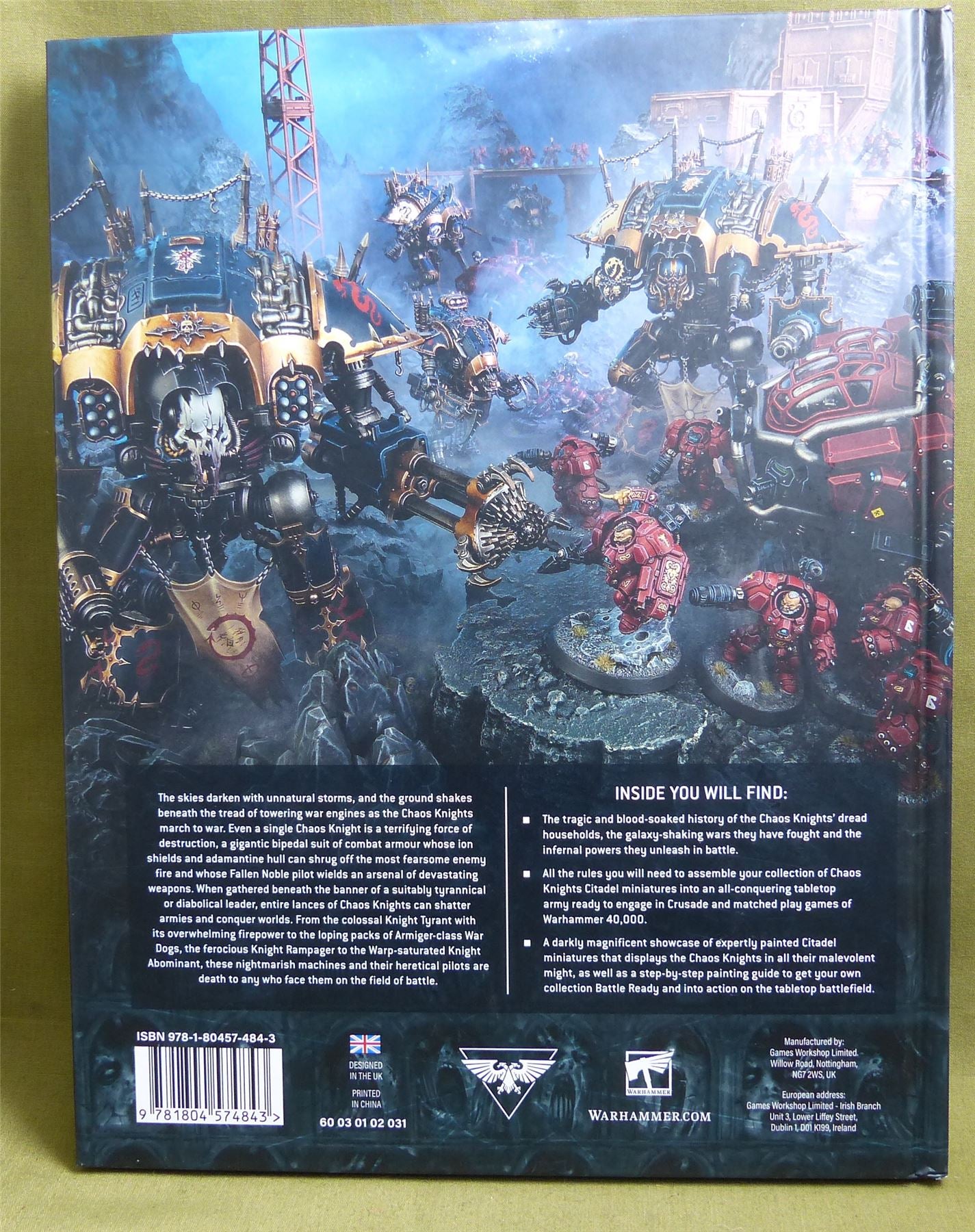 Chaos Knights Codex Hardback - Warhammer 40K #2RE