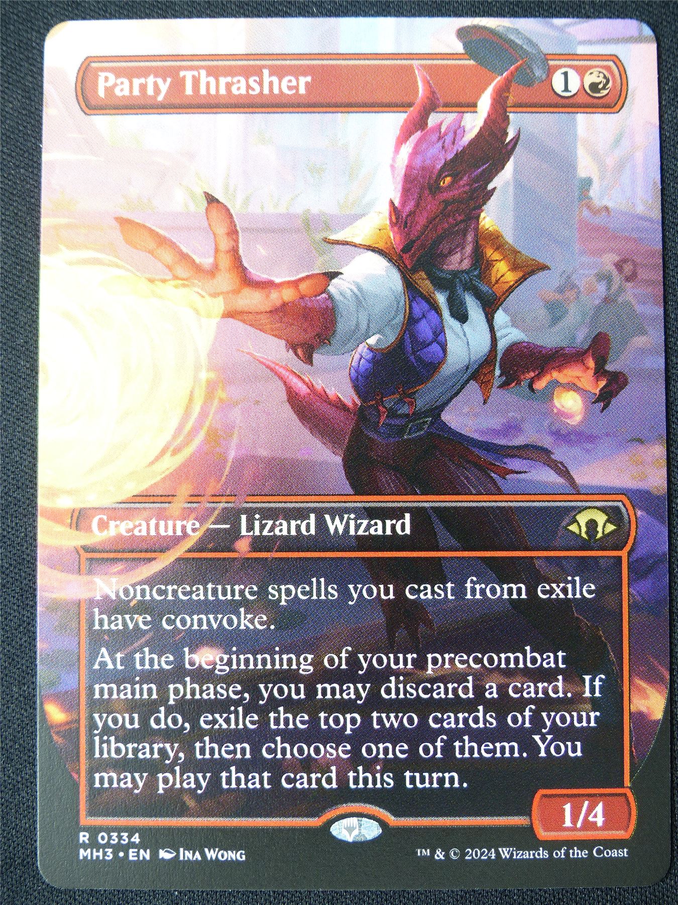 Party Thrasher Borderless - MH3 - Mtg Card #4A8 Archeron Party Thrasher Borderless - MH3 - Mtg Card #4A8 Archeron
