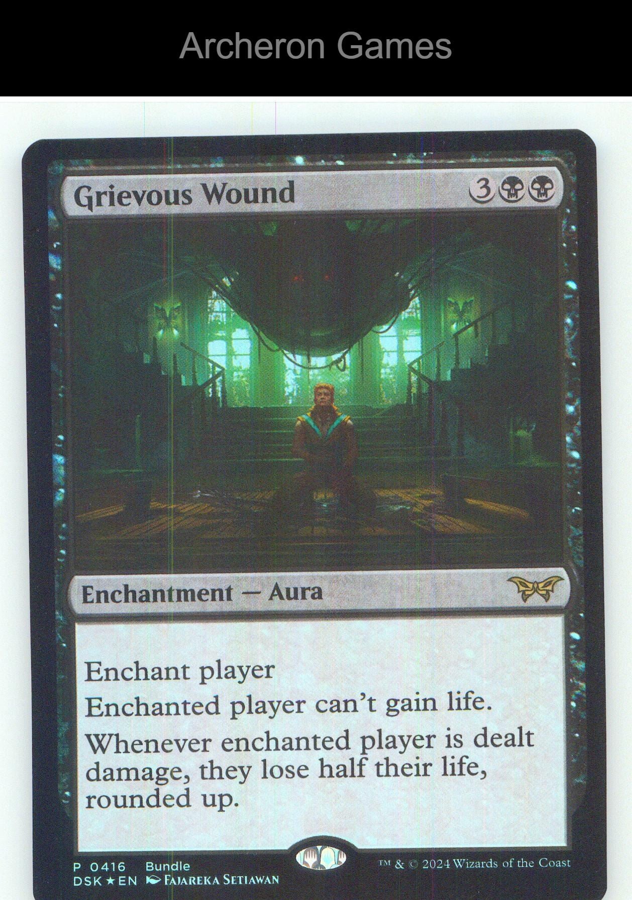 Grievous Wound (DSK Bundle) 416 P MTG Card NM/EX+ Foil