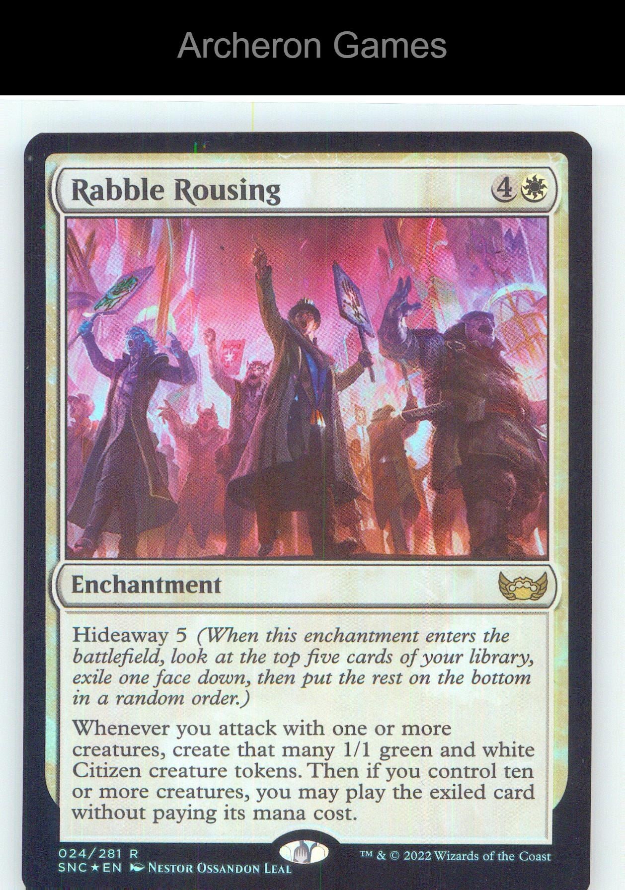 Rabble Rousing SNC 24 R MTG Card NM/EX+ Foil