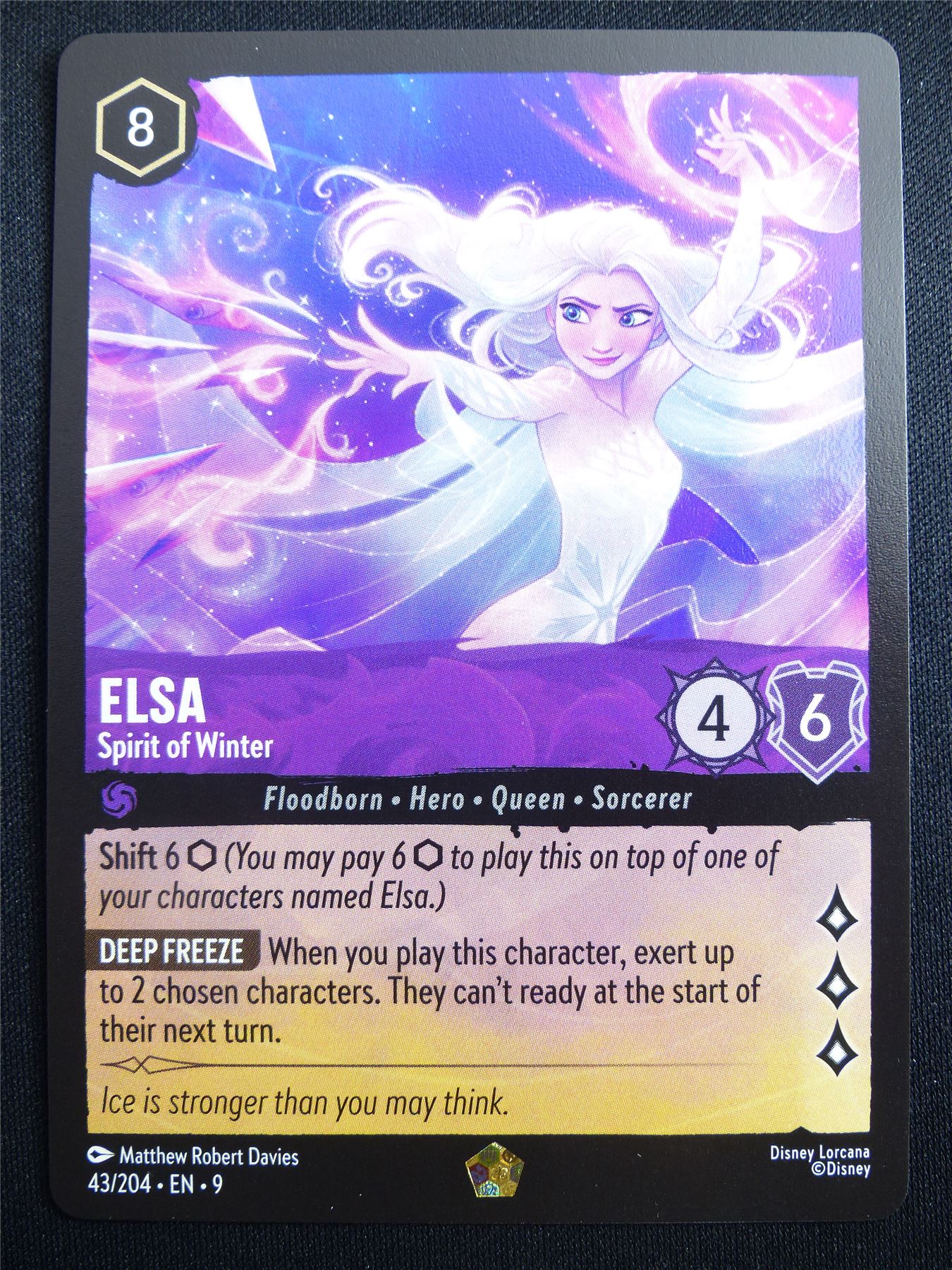 Elsa Spirit of Winter 43/204 - Lorcana Card #4FG