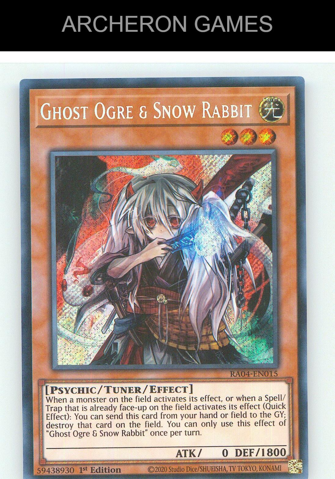 Ghost Ogre & Snow Rabbit (Secret Rare) SEC YUGIOH Card 1st Edition