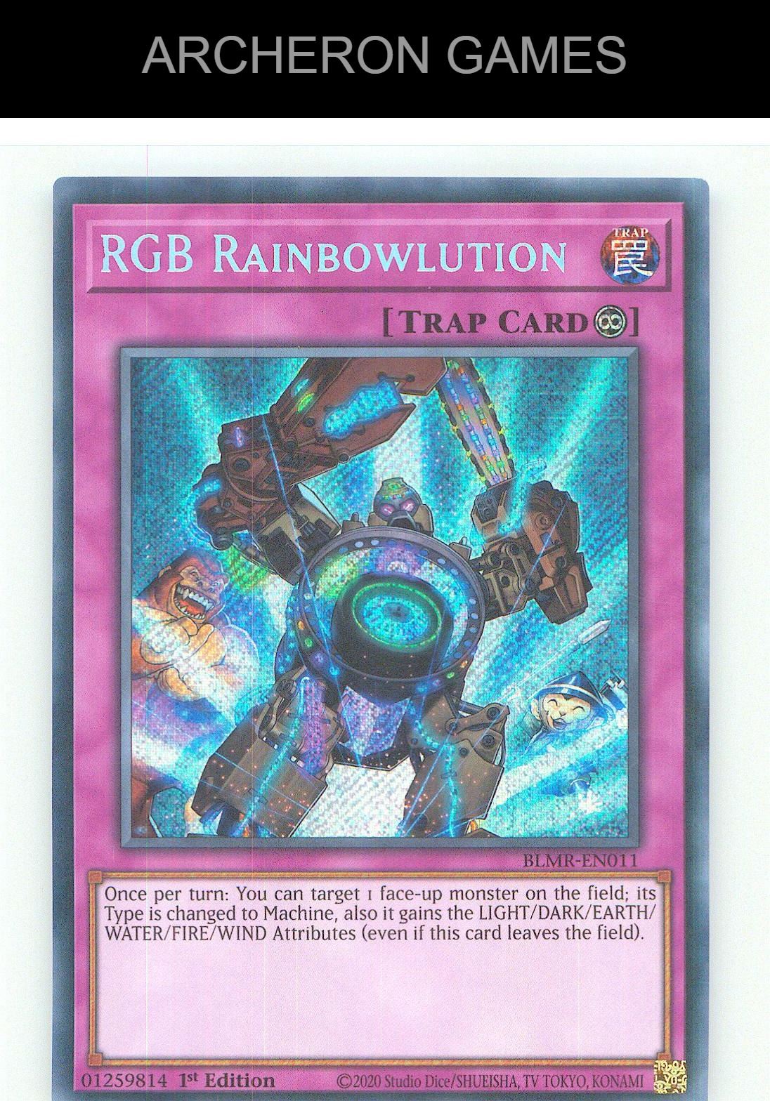 RGB Rainbowlution SEC YUGIOH Card 1st Edition
