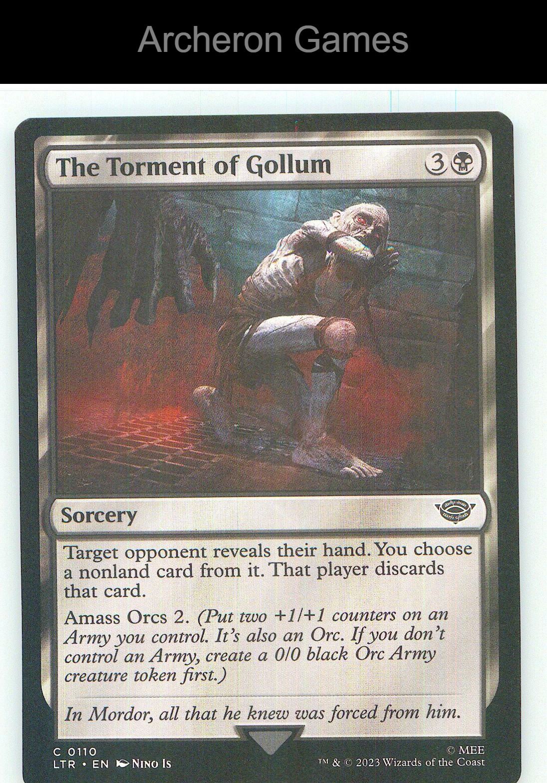 The Torment of Gollum LTR 110 C MTG Card NM/EX+