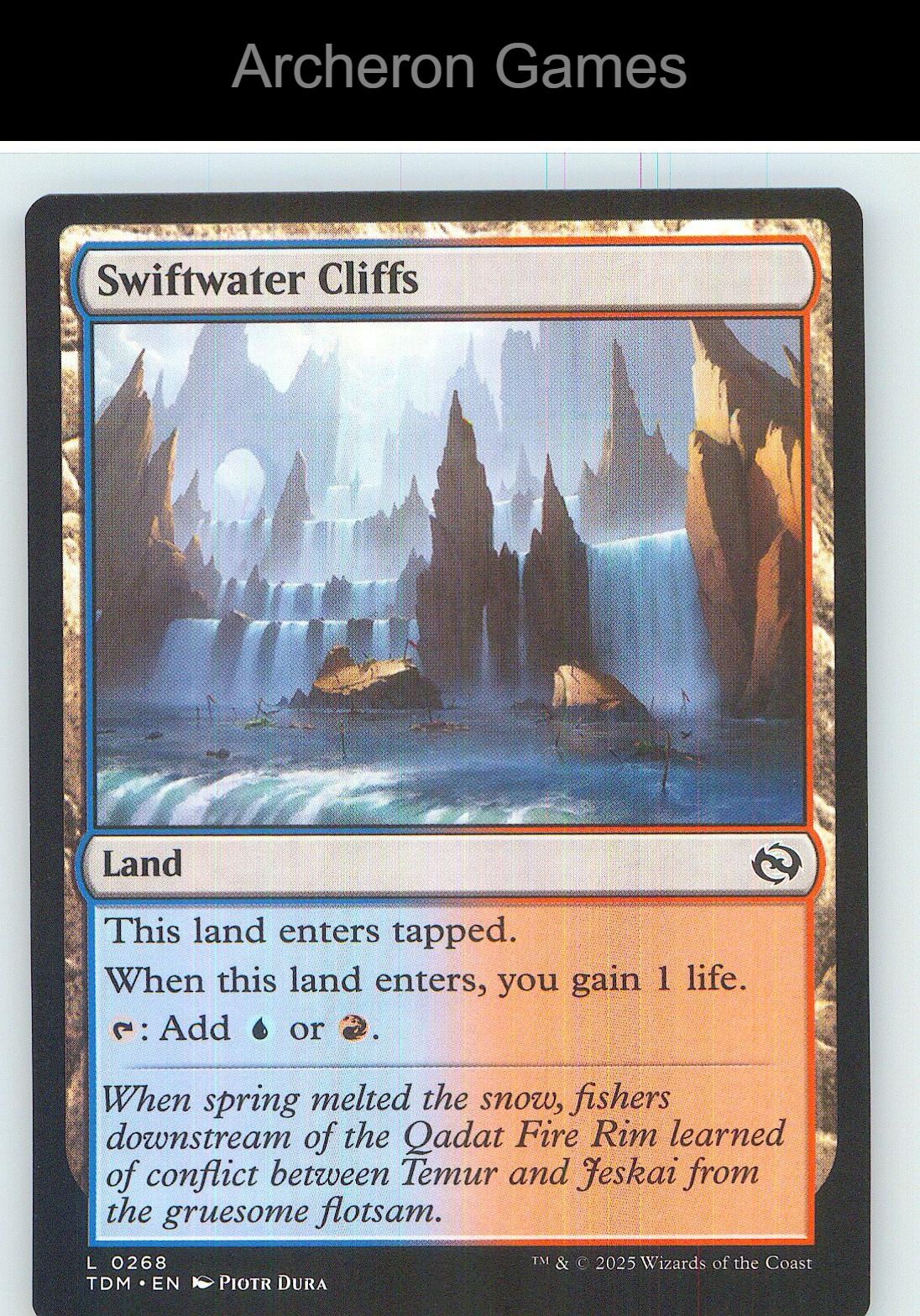 Swiftwater Cliffs TDM 268 Land MTG Card NM/EX+