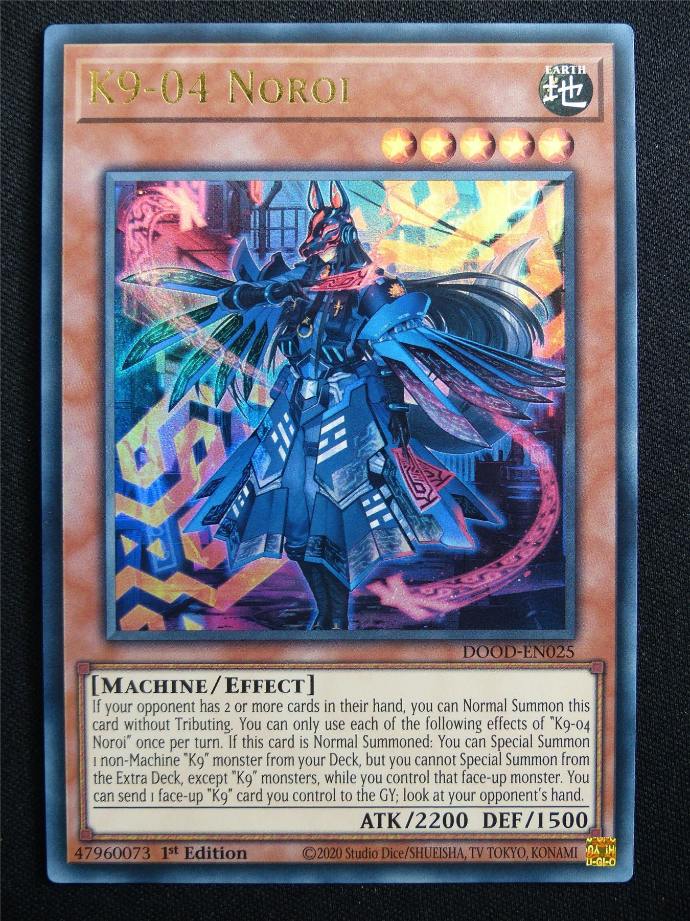K9-04 Noroi DOOD Ultra Rare - 1st ed Yugoioh Card #31P