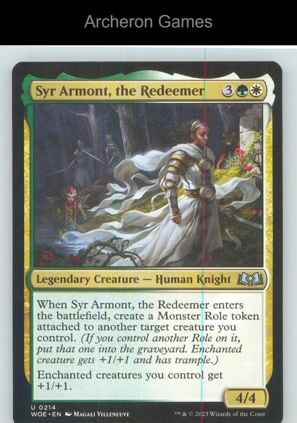 Syr Armont, the Redeemer WOE 214 UC MTG Card NM/EX+