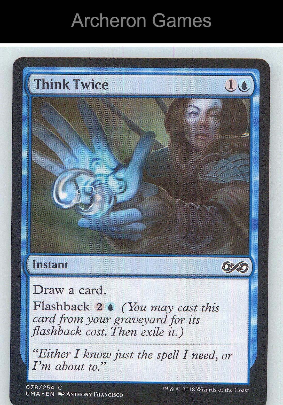 Think Twice UMA 78 C MTG Card NM/EX+