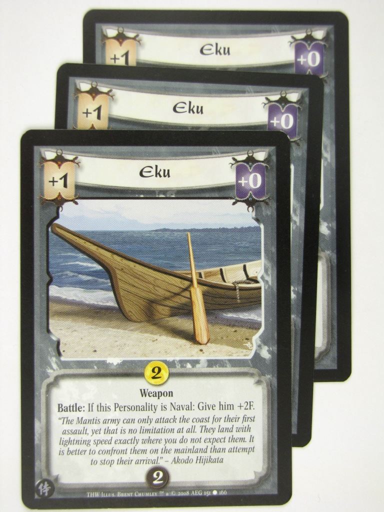 Vintage L5R Cards: EKU x3 # 17A20