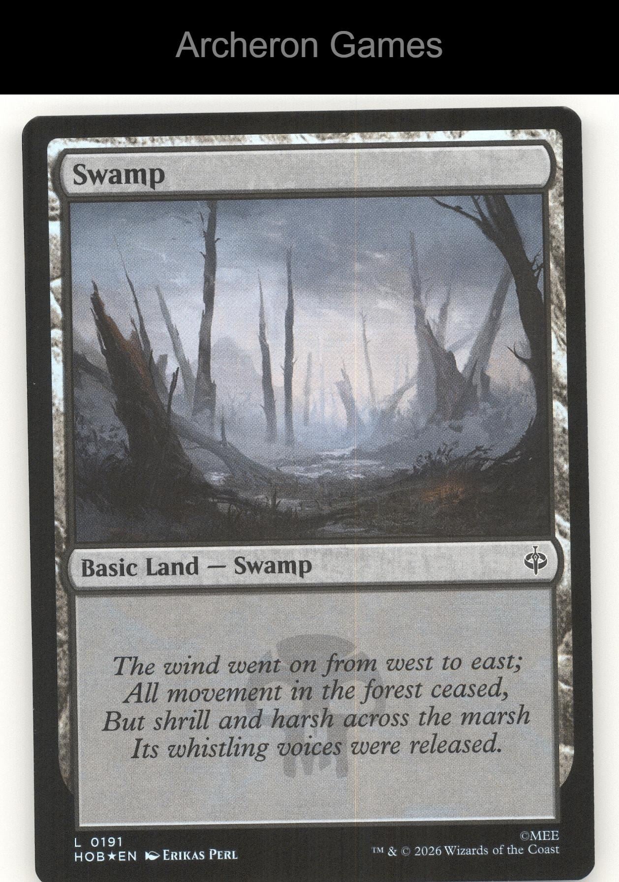 Swamp (0191) HOB 191 Land MTG Card The Hobbit