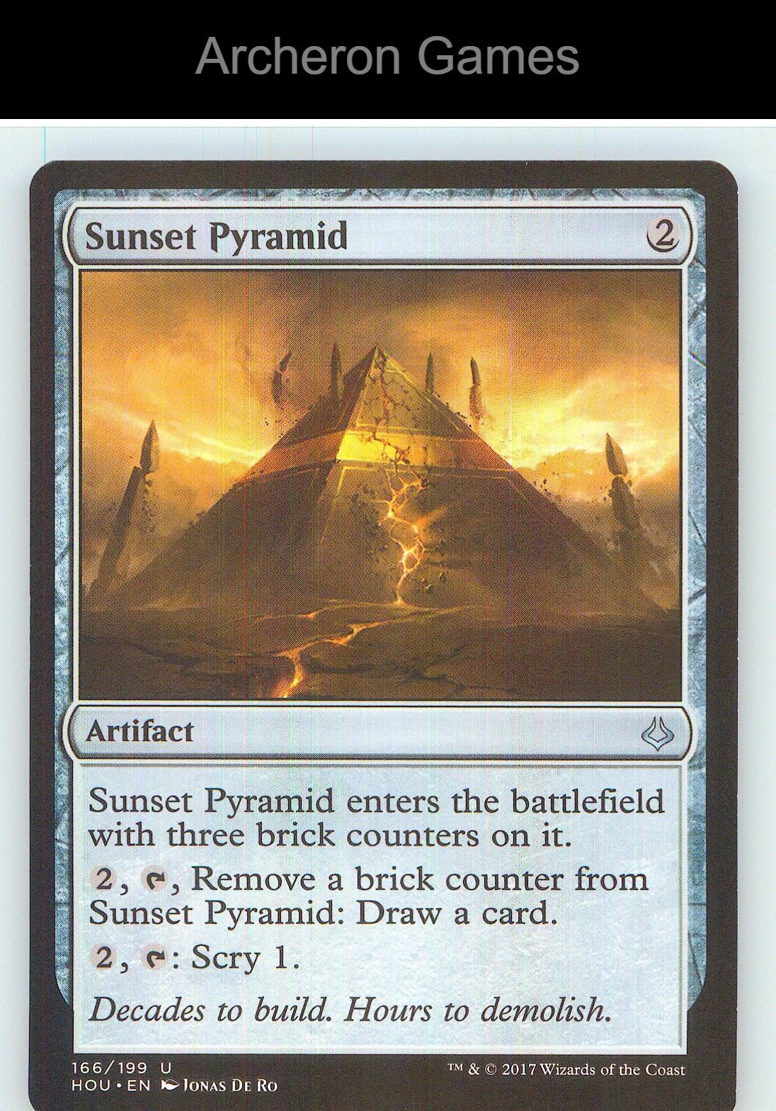 Sunset Pyramid HOU 166 UC MTG Card NM/EX+