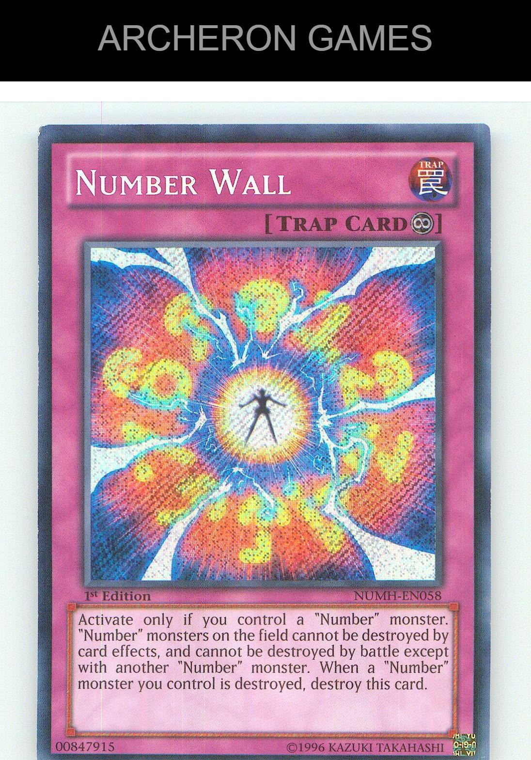Number Wall SEC YUGIOH Card Unlimited