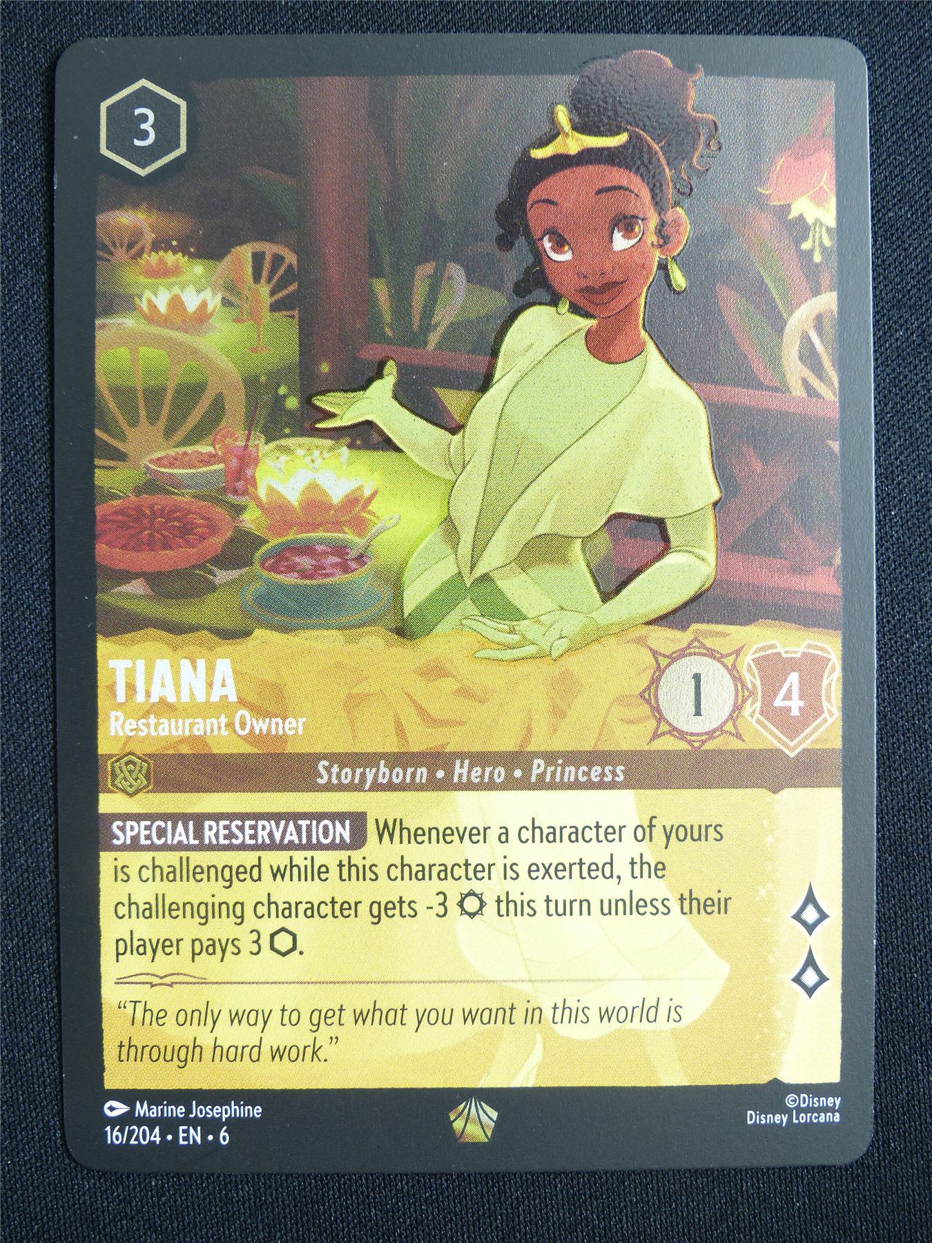 Tiana Restaurant Owner 16/204 Foil - Lorcana Card #139