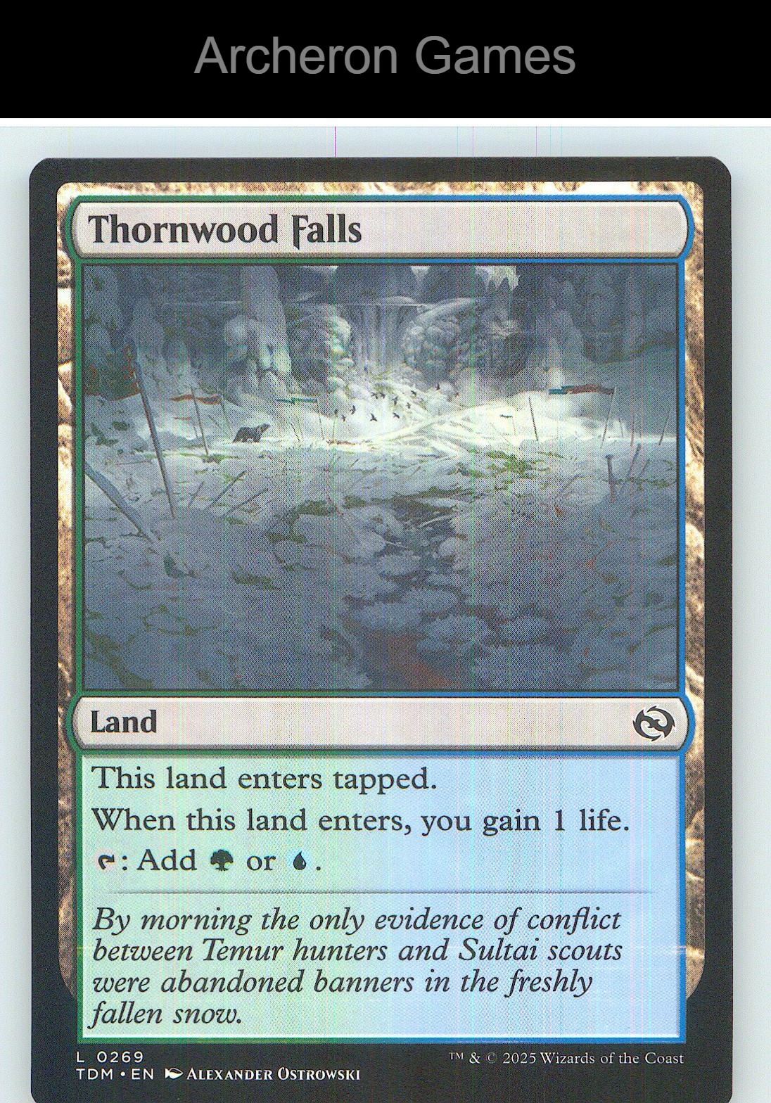 Thornwood Falls TDM 269 Land MTG Card NM/EX+