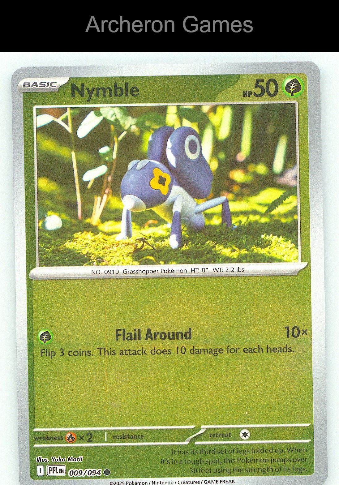 Pokemon Card Nymble PFL 009/094 C Phantasmal Flames Reverse Holo