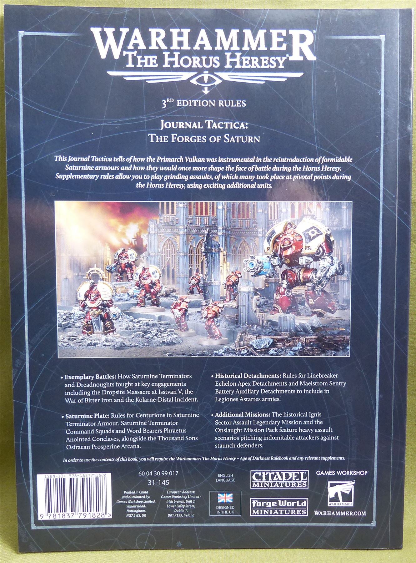 Journal Tactica: The Forges of Saturn 3rd edition softback - Warhammer Horus Heresy #1A9