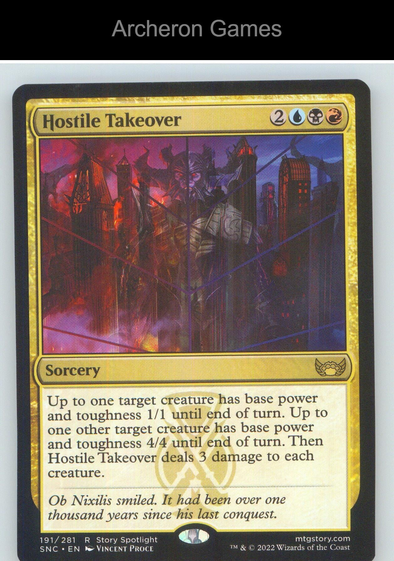 Hostile Takeover SNC 191 R MTG Card NM/EX+