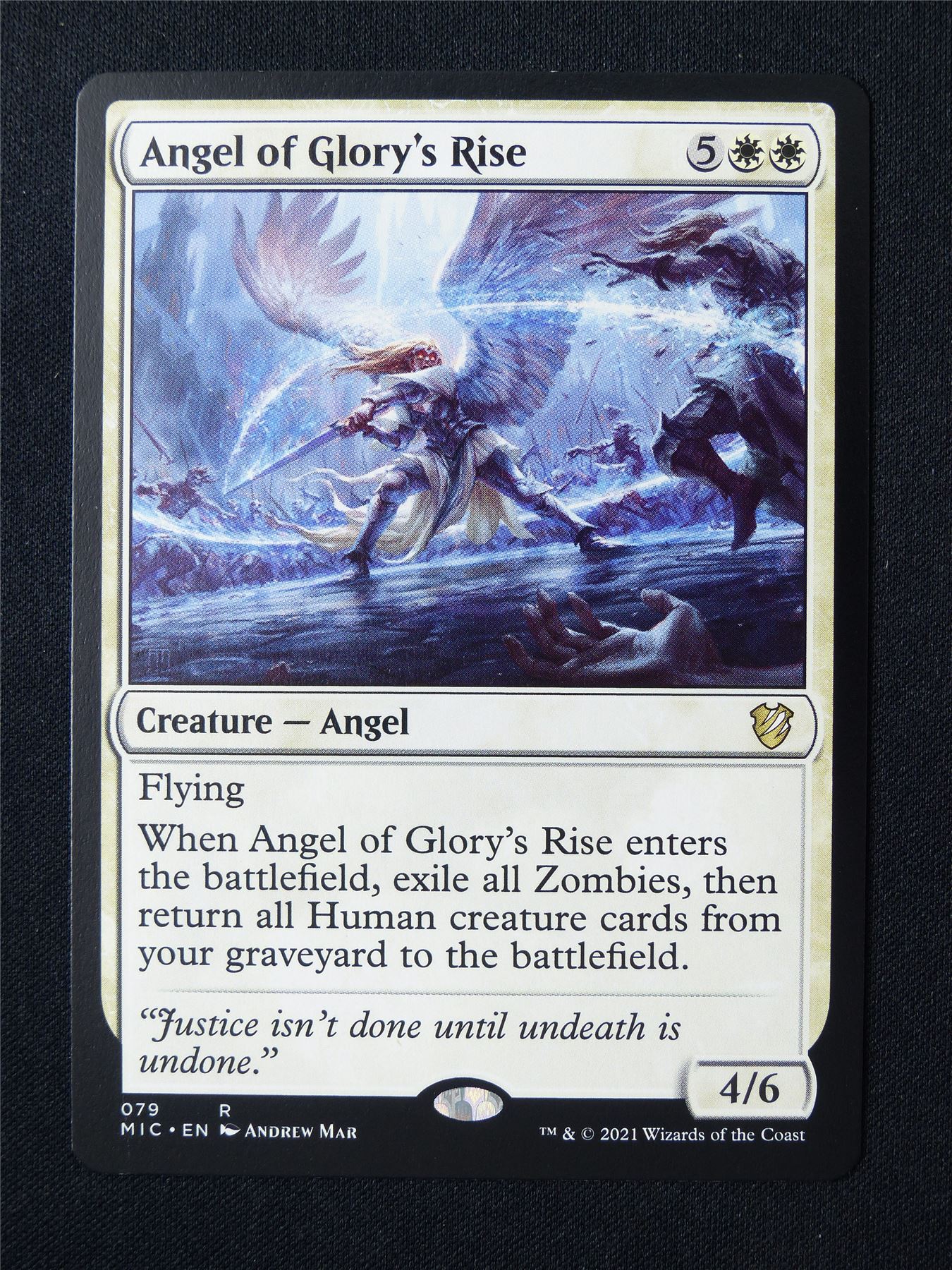 Angel of Flory's Rise - MIC - Mtg Card #5CK