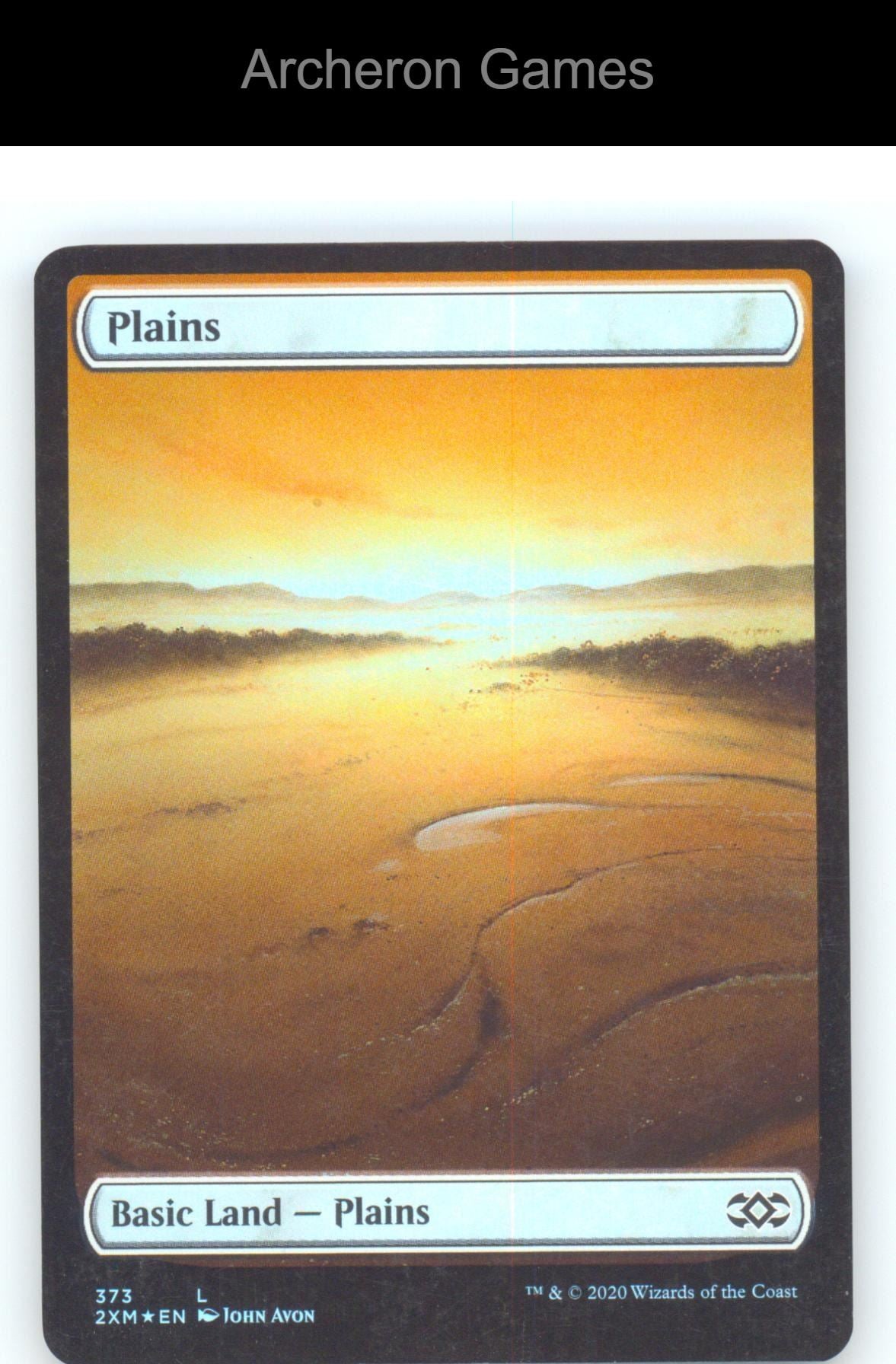 Plains (373) 2XM 373 Land MTG Card Double Masters Foil