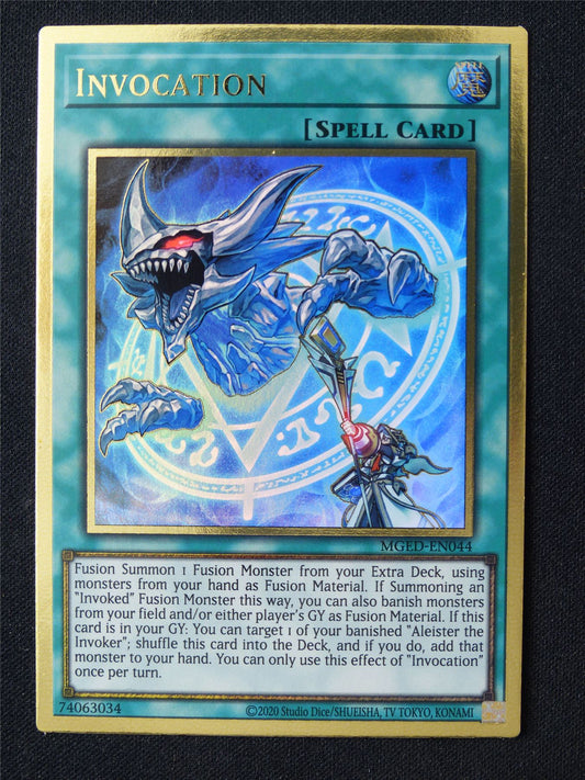 Invocation MGED Gold Rare - Yugioh Card #3