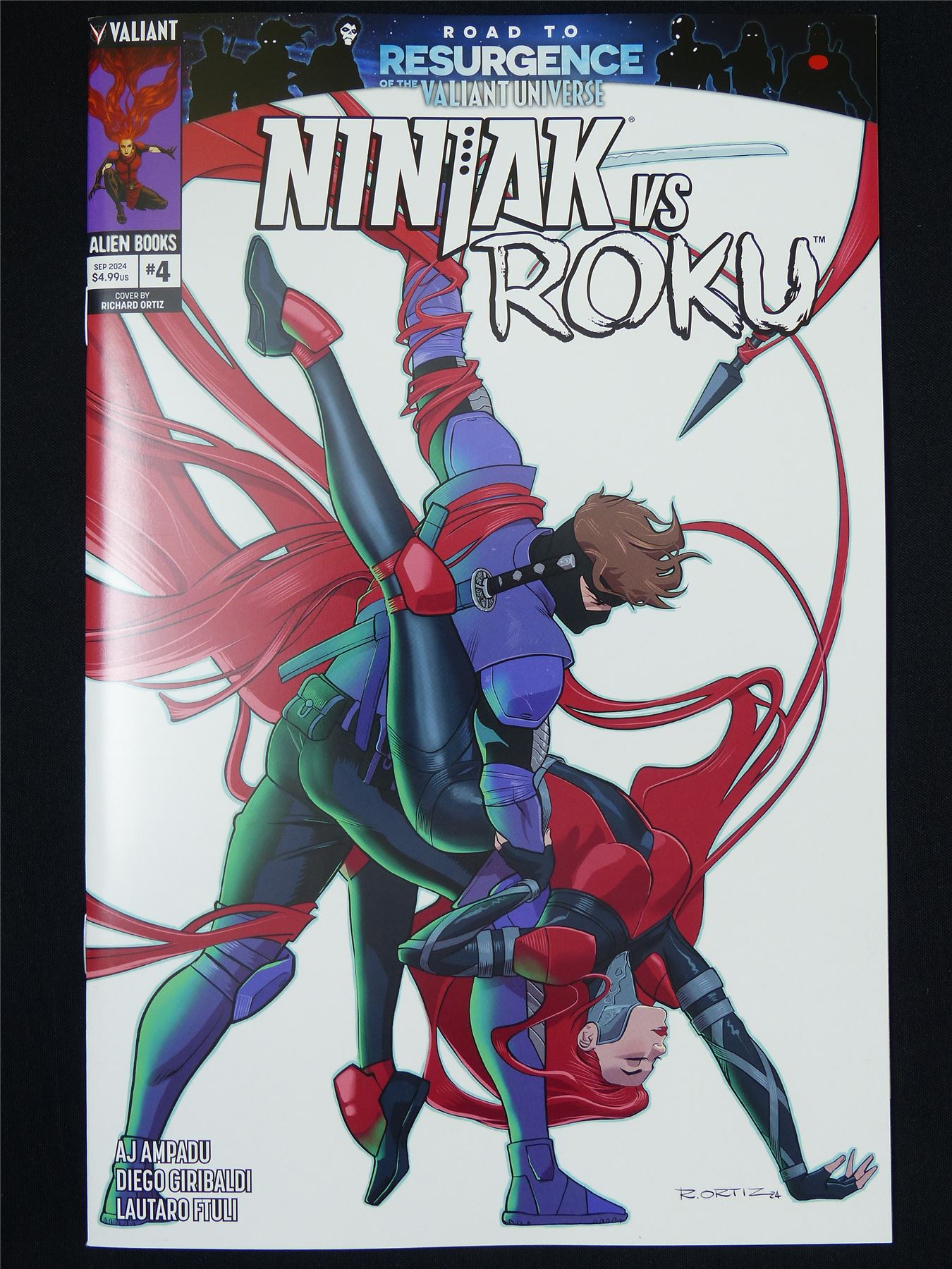 NINJAK vs Roku #4 - B&B Sep 2024 Valiant Comic #1XA
