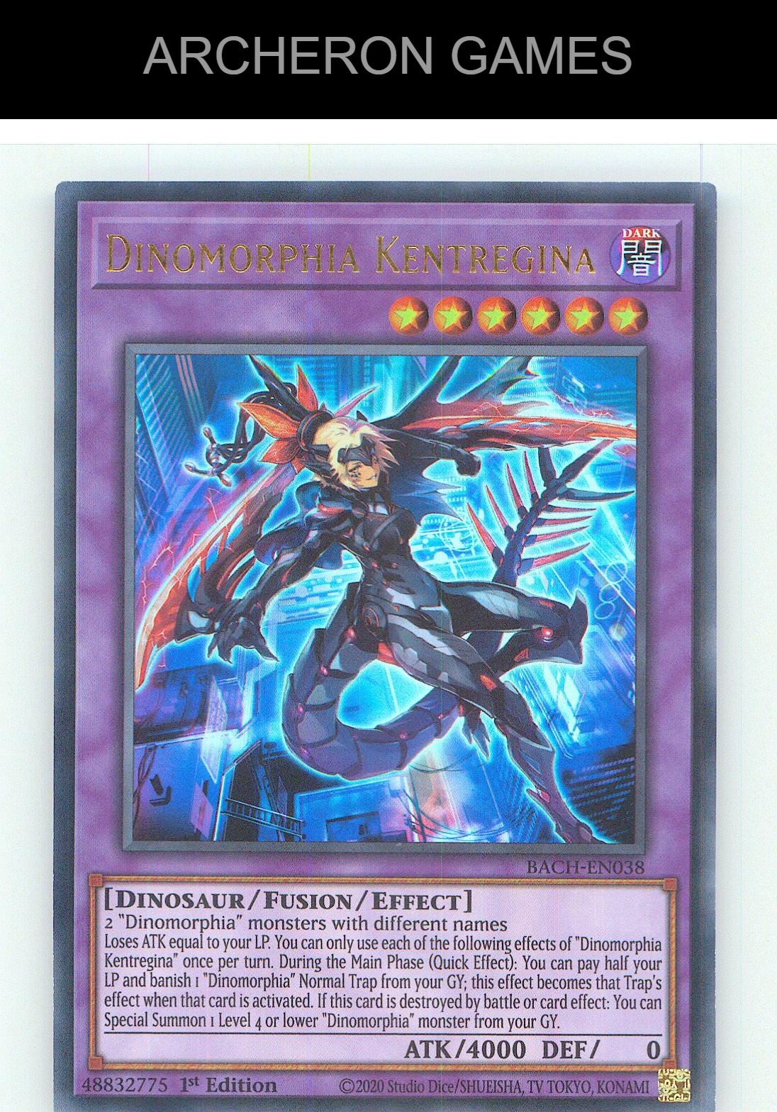 Dinomorphia Kentregina Ultra Rare YUGIOH Card 1st Edition