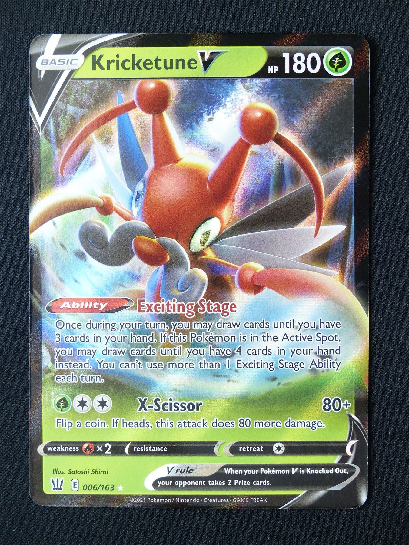 Kricketune V 006/163 Holo - Pokemon Card #6YW