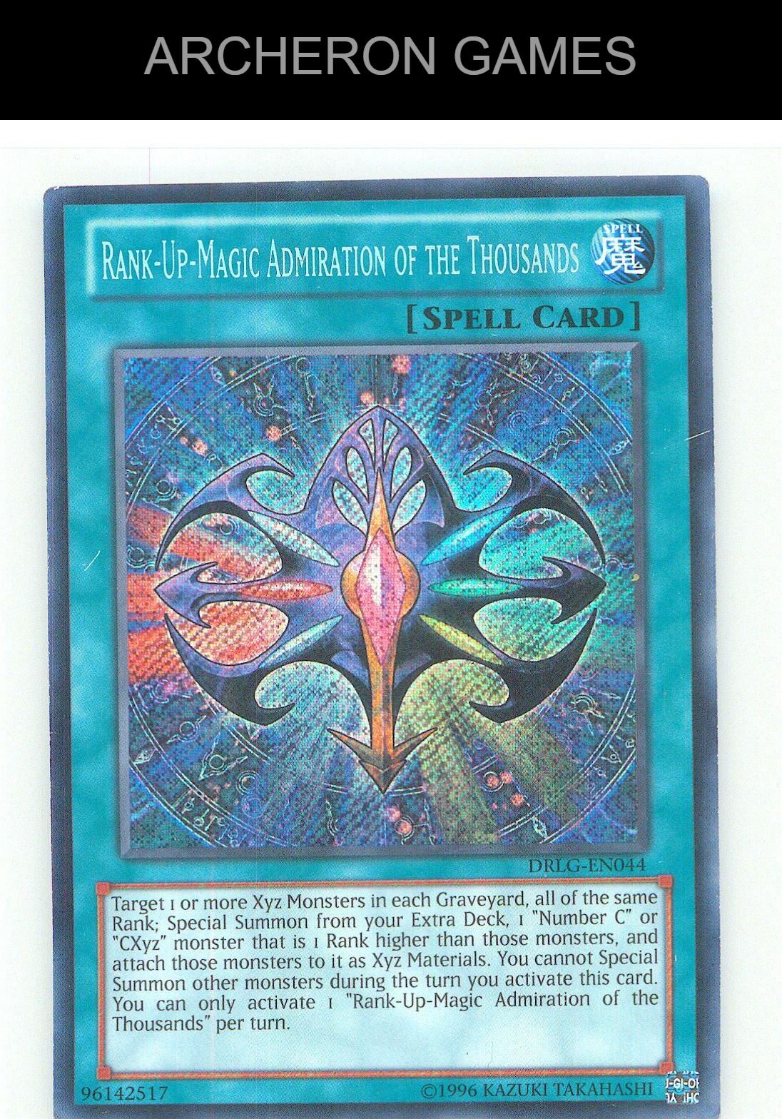 Rank-Up-Magic Admiration of the Thousands SEC YUGIOH Card Unlimited