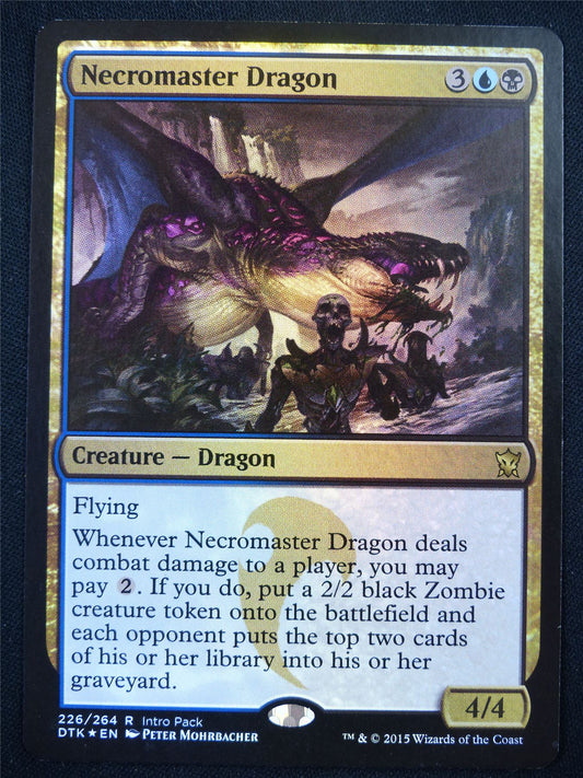 Necromaster Dragon Promo Foil - DTK - Mtg Card #UO