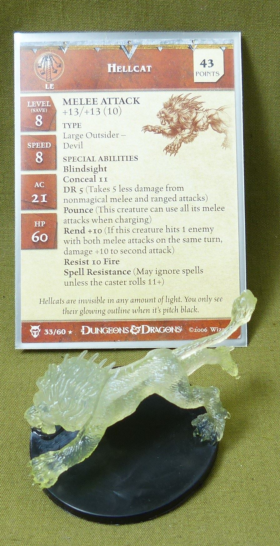 Hellcat - Dungeons & Dragons Miniature #VB