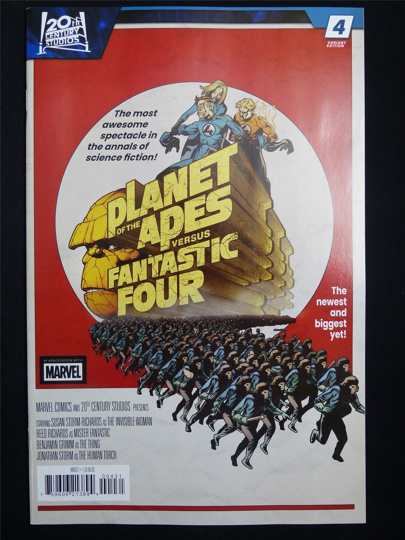 PLANET of the Apes versus Fantastic Four #4 Cvr C - Jul 2026 Marvel Comic #OL