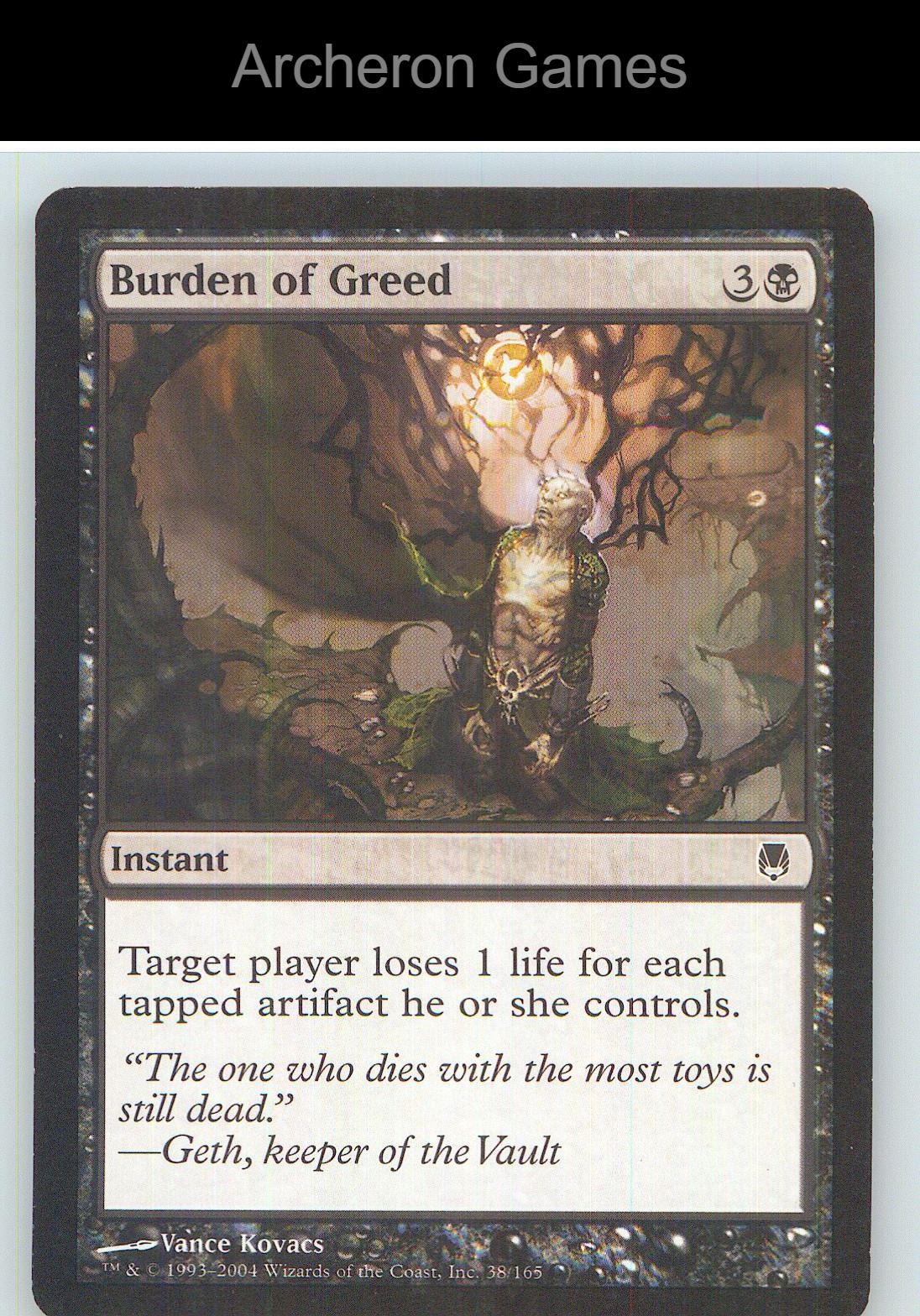 Burden of Greed DST 38 C MTG Card NM/EX+