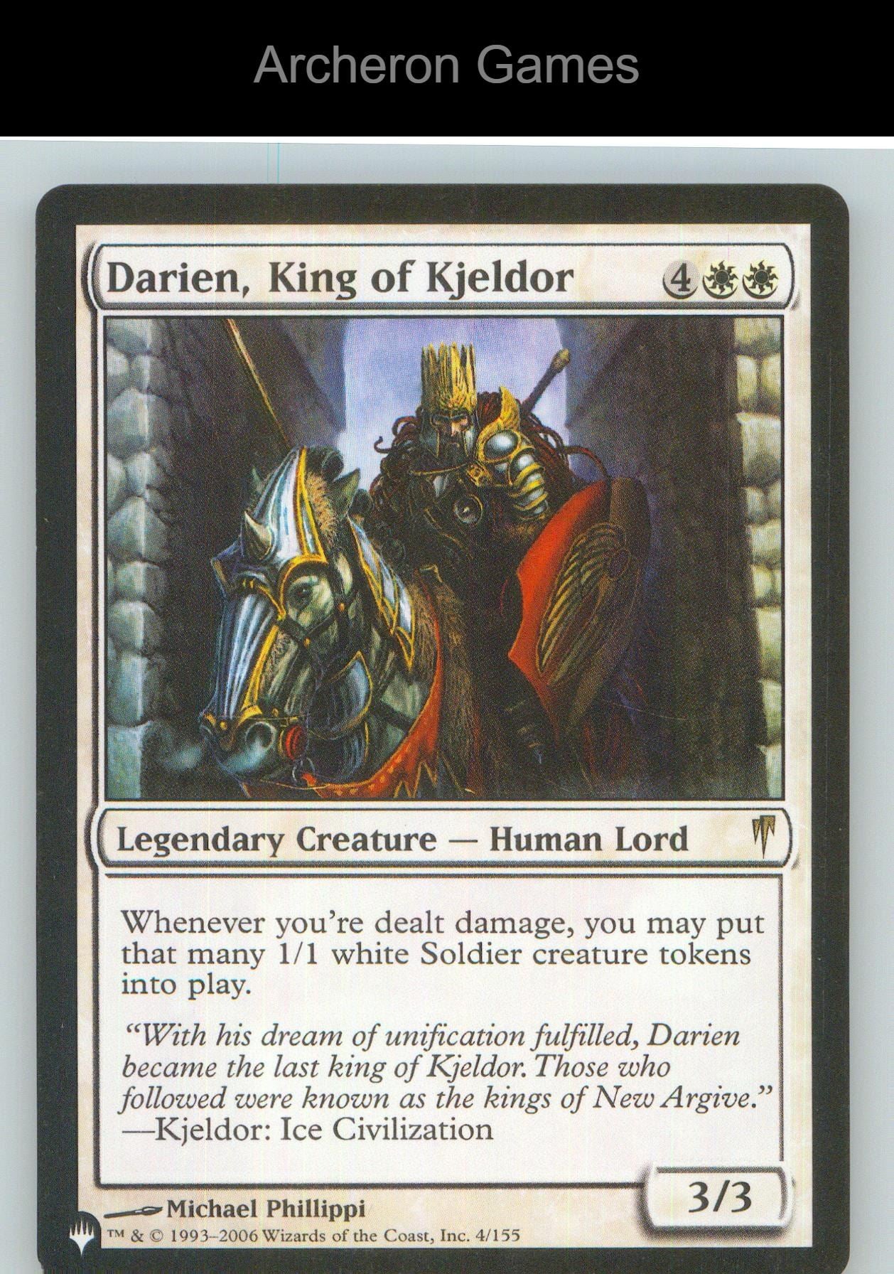 Darien, King of Kjeldor PLST 4/155 R MTG Card NM/EX+