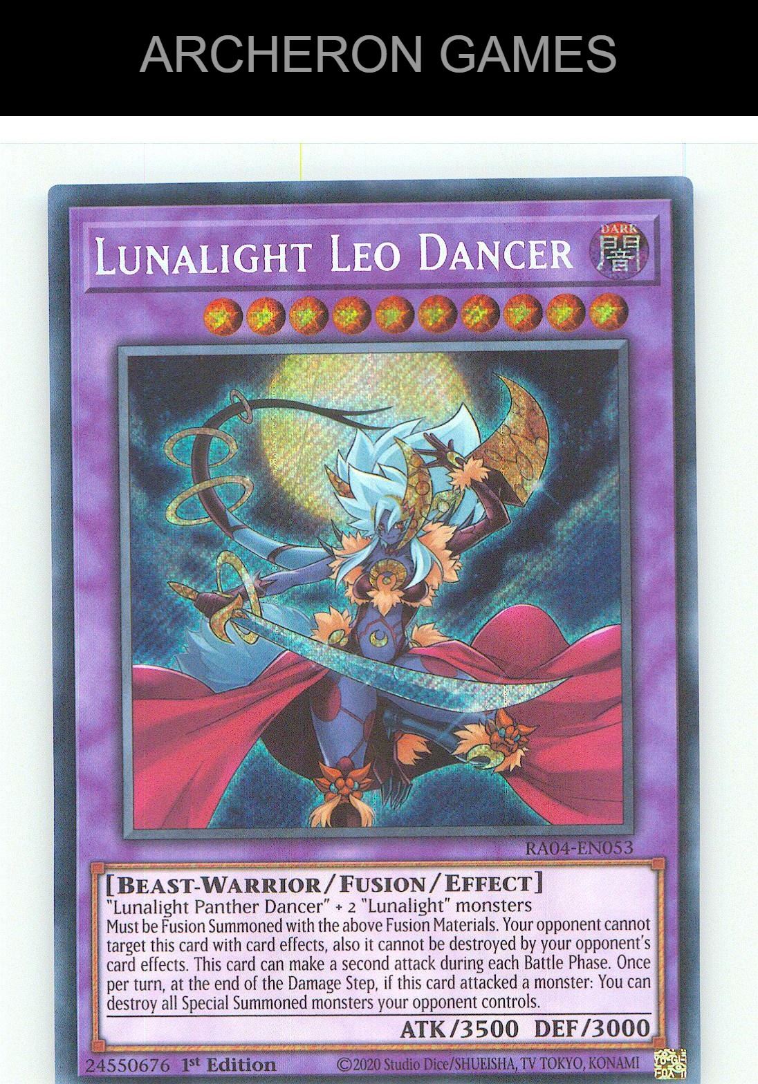 Lunalight Leo Dancer (Secret Rare) SEC YUGIOH Card 1st Edition