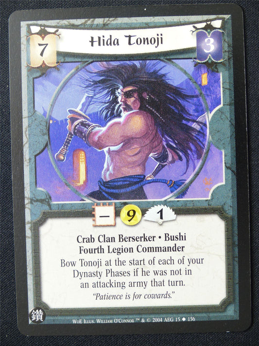 Hida Tonoji - WoE - Legend of the Five Rings L5R Card #U0