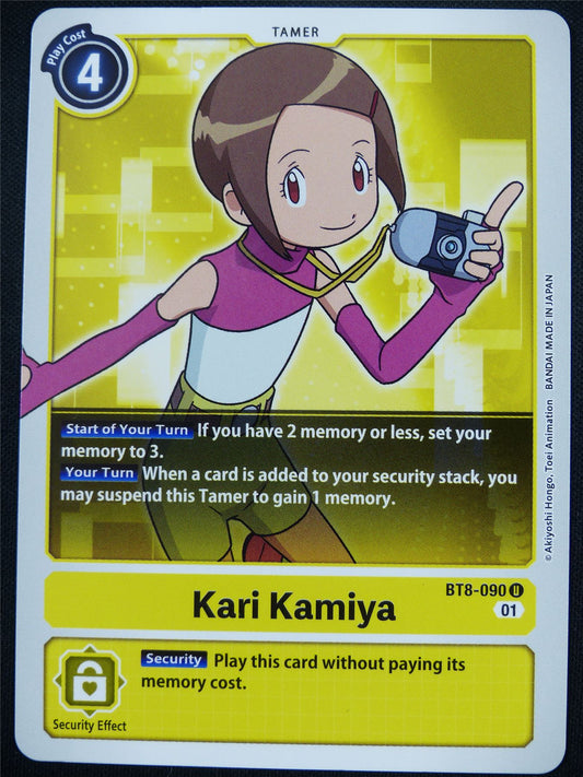 Kari Kamiya BT8-090 U - Digimon Card #4E4