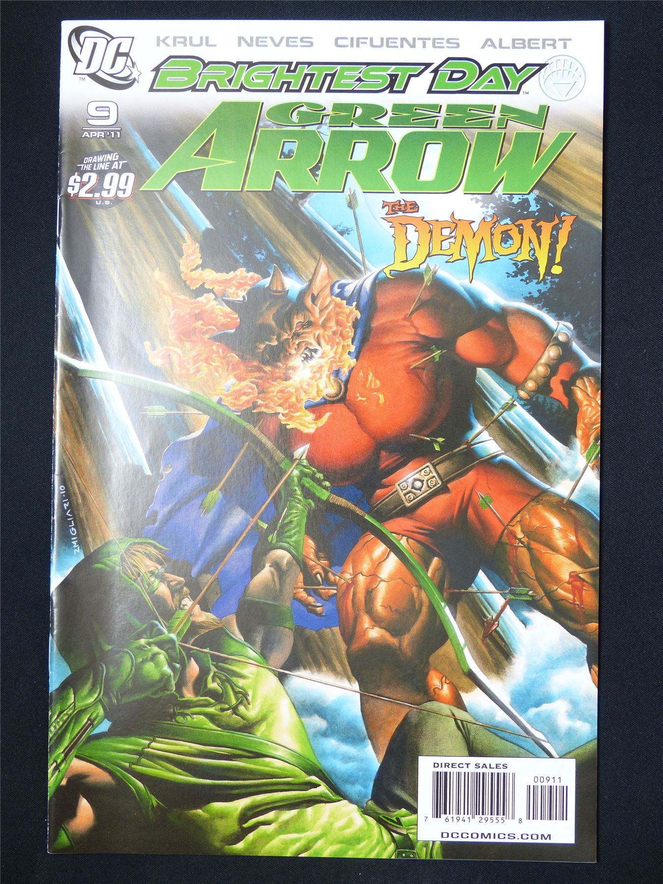 GREEN Arrow Brightest Day #9 - DC Comic #1LW