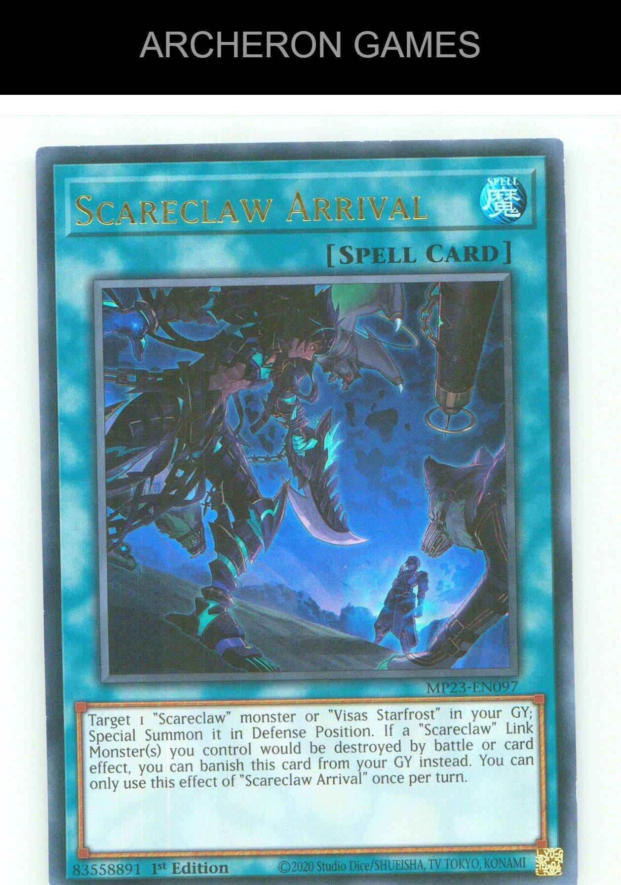 Scareclaw Arrival UR YUGIOH Card 1st Edition