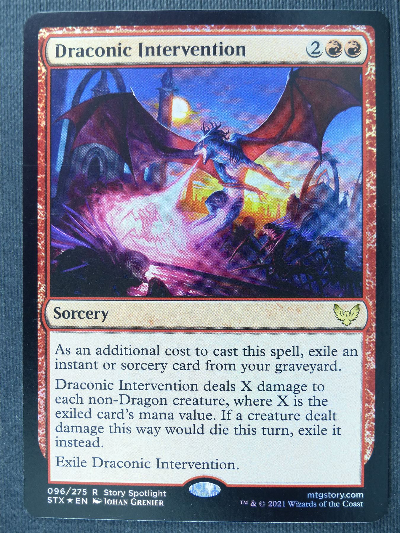 Draconic Intervention Foil - Mtg Magic Cards #2OU